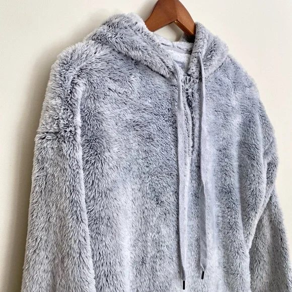 Aerie | Sherpa Quarter Zip Hoodie - Picture 2 of 8